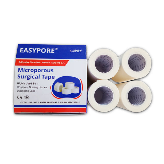EASYPORE Microporous Paper Tape – 7.5cm x 9.1m – Pack of 4 Rolls