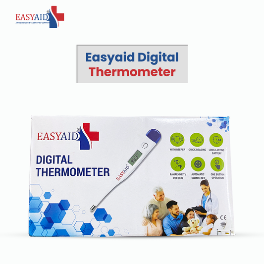 EASYAID Digital Thermometer – Fast & Accurate Temperature Measurement (1 piece)