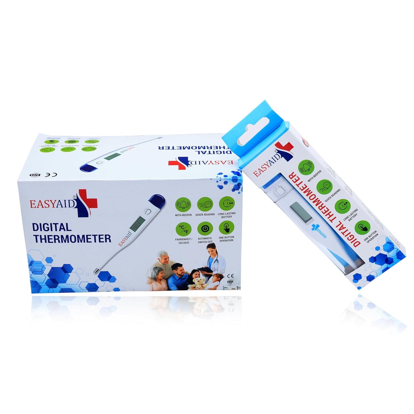 EASYAID Digital Thermometer – Fast & Accurate Temperature Measurement (1 piece)