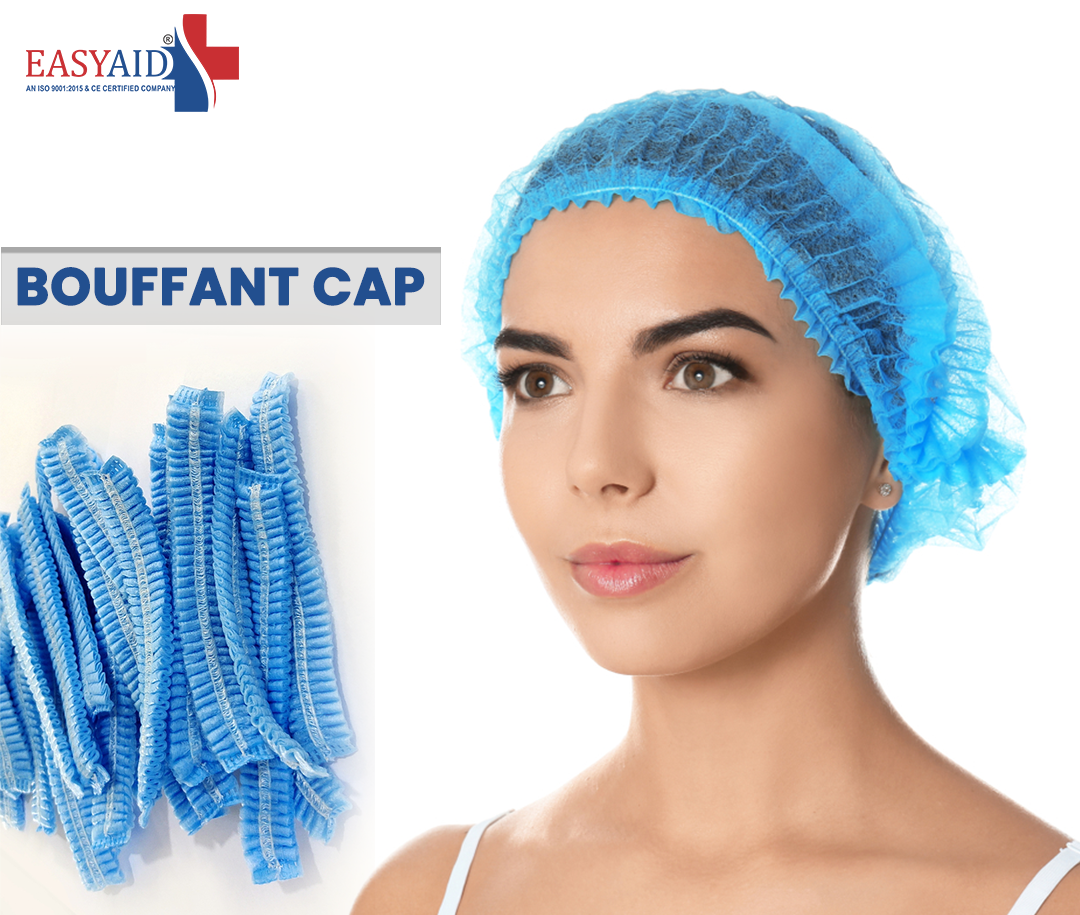 Disposable Bouffant Caps – Non-Woven Hair Cover, 100 Pcs