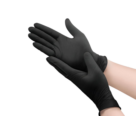 Black Nitrile Gloves Small Powder-Free, Latex-Free (100 Pcs)