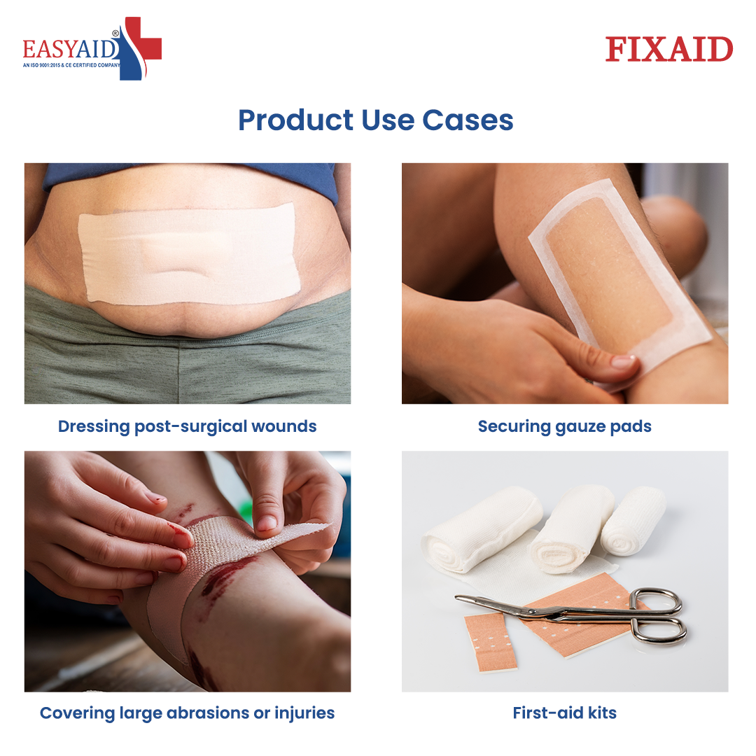 EASYAID Fixaid Plast Adhesive Bandage 10cm x 1m – First Aid