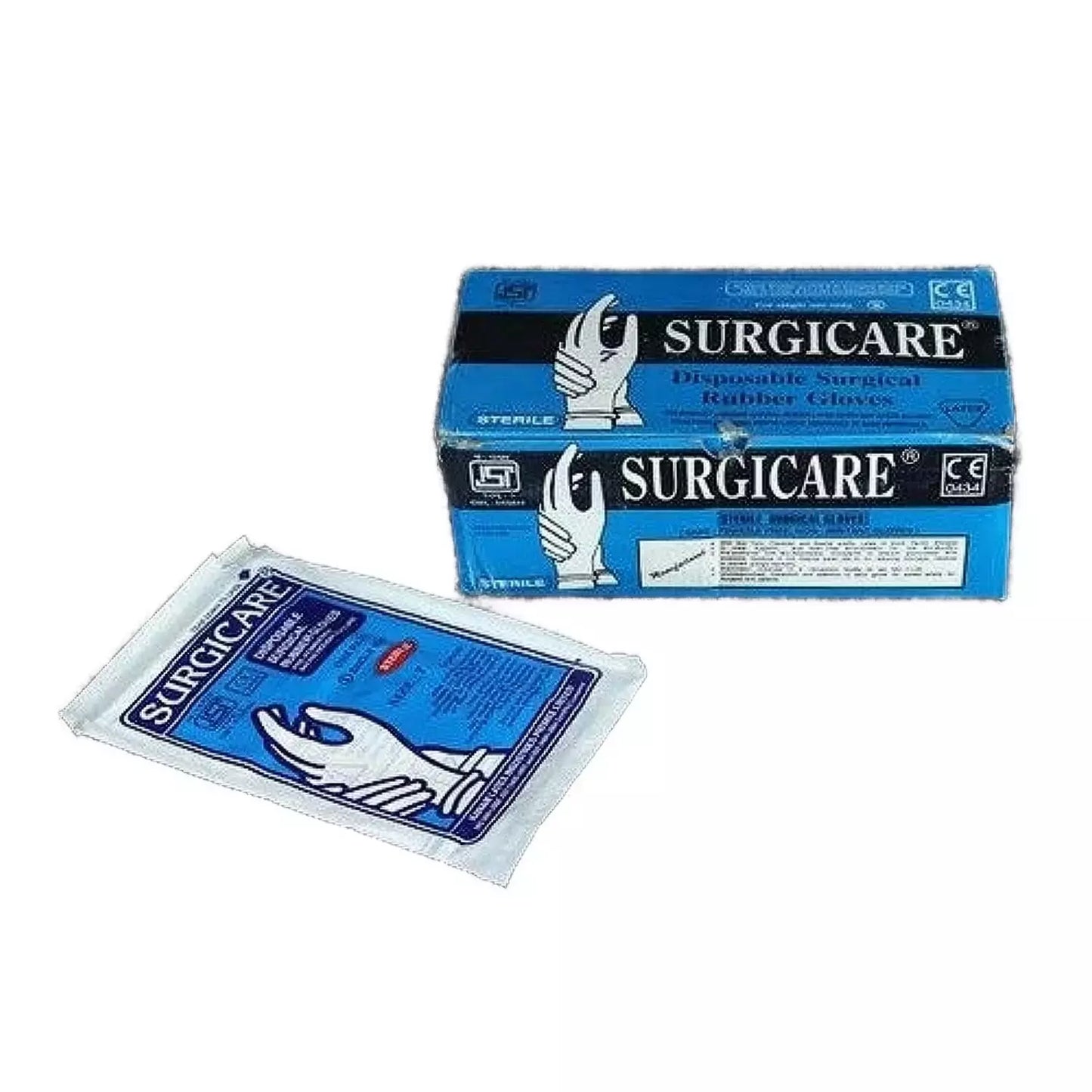 Surgicare Sterile Latex Surgical Gloves – Powdered (25 Pairs Box)