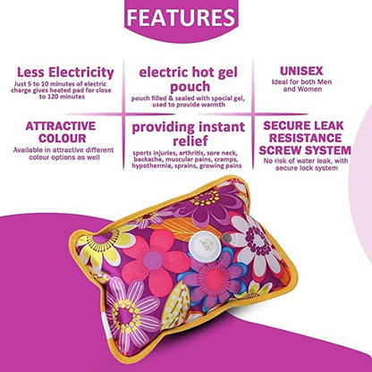 EASYAID Rechargeable Heating Pad – Muscle Pain Relief – 1 Set