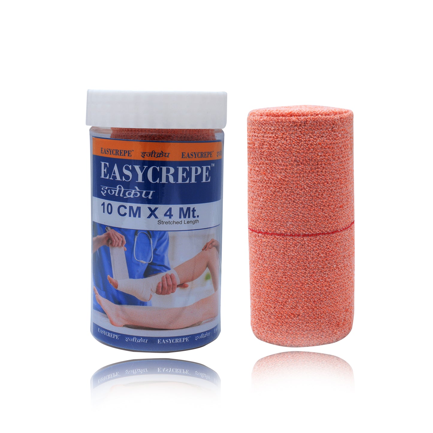 EASYCREPE Premium Quality Cotton Crepe Bandage|Crepe Bandage (08cm X 4M) |