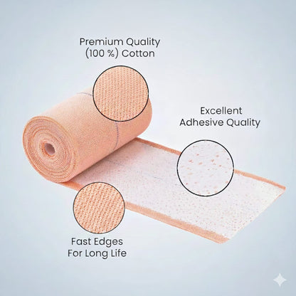 EASYAID Fixaid Plast Elastic Adhesive Bandage With Fast Edges 10cm x 4m (Stretched Length 4/6M)