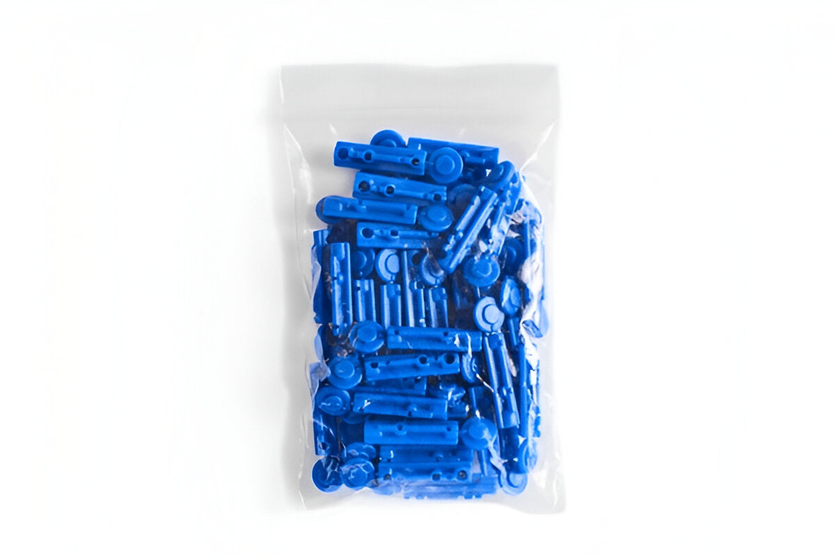 Medcheck Sterile Lancets (Round) – 100 Pcs, Blue
