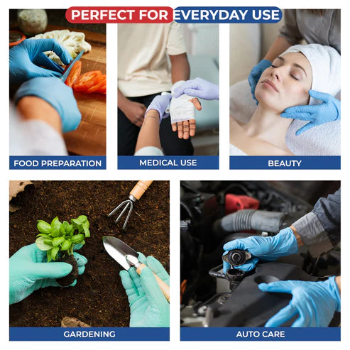 Blue Nitrile Glove Small Non-Sterile, Powder-Free 100 Pcs