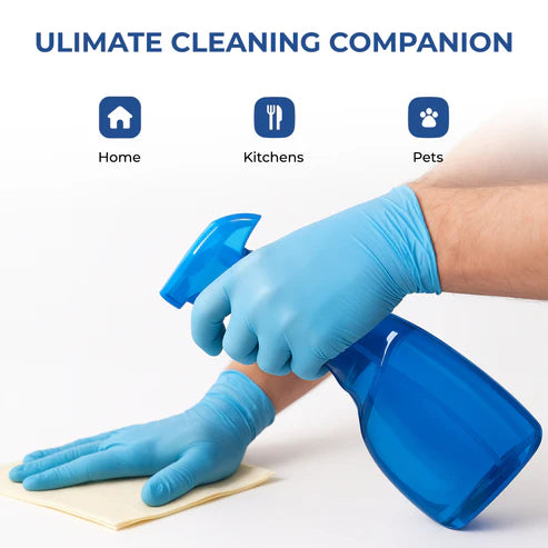 Blue Nitrile Glove Small Non-Sterile, Powder-Free 100 Pcs