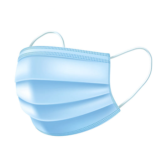 Easyair 3-Ply Disposable Tie Mask (Black)
