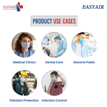 Easyair 3-Ply Disposable Face Mask (Black)