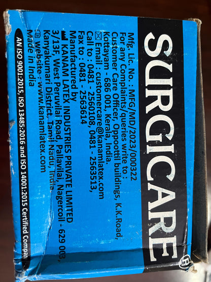 Surgicare Sterile Latex Surgical Gloves – Powdered (25 Pairs Box)